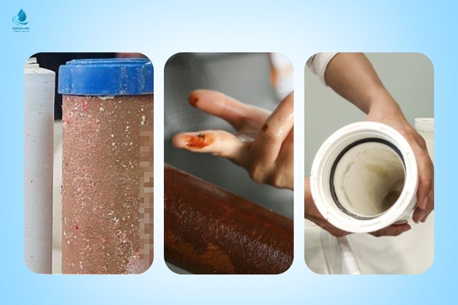 máy lọc nước chảy yếu