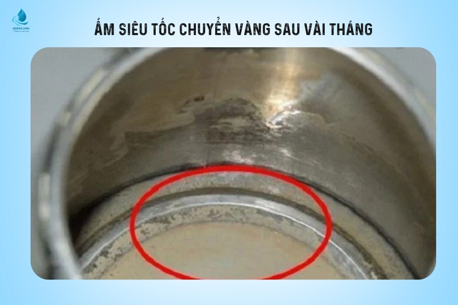 ấm siêu tốc chuyển màu vàng