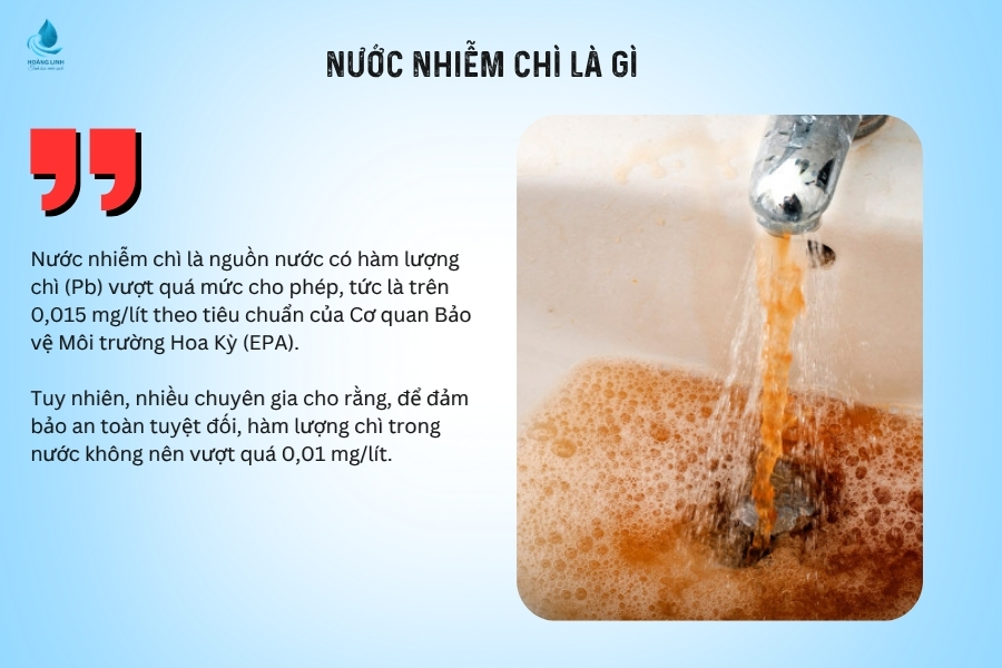 nước nhiễm chì